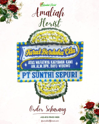 Papan Bunga Duka di Cinanggerang