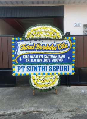 Papan Bunga Duka di Cinanggerang